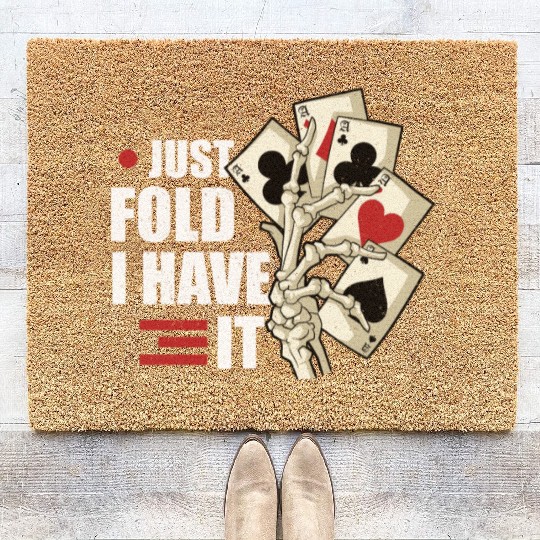 Poker Casino Poker Player Gambling Roulette Gift Coir Doormats