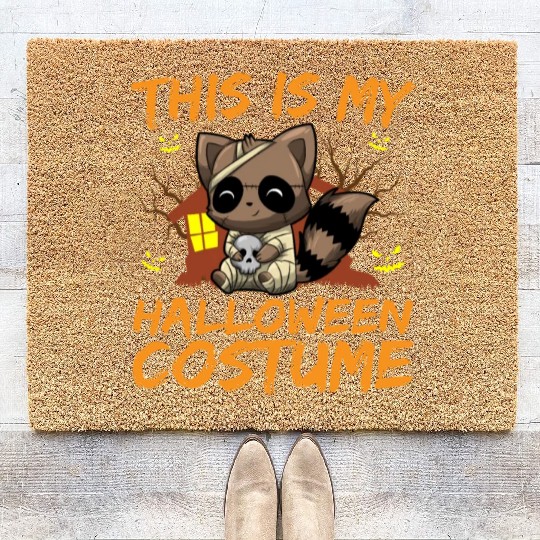 Scary Creepy Animal This Is My Halloween Costume Coir Doormats