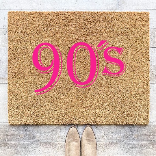 90's Retro Clothing - I Love the 90s Coir Doormats