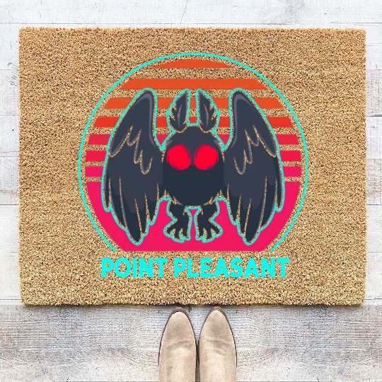 Cryptozoology Folklore Mothman Point Pleasant Coir Doormats