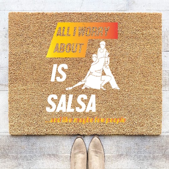 Ballroom Dancer Dance Funny Salsa Coir Doormats