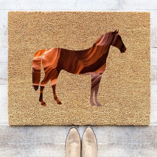 Rocky Horse - Grand Canyon rocks Coir Doormats