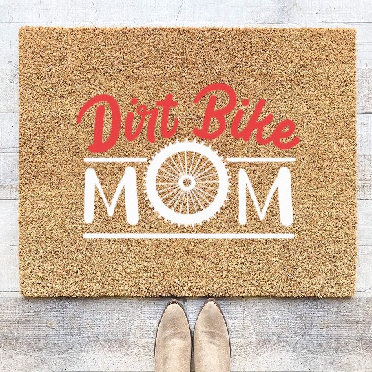 Dirt Bike Mom Coir Doormats