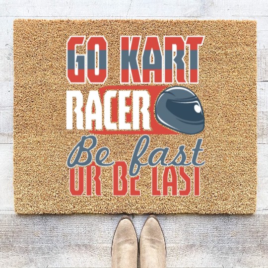 Its A Race Day Go Kart Racing Coir Doormats