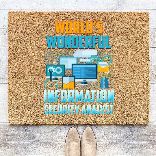 World's Wonderful Information Security Analyst Coir Doormats