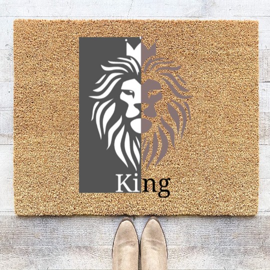 Lion the King of Jungle Coir Doormats