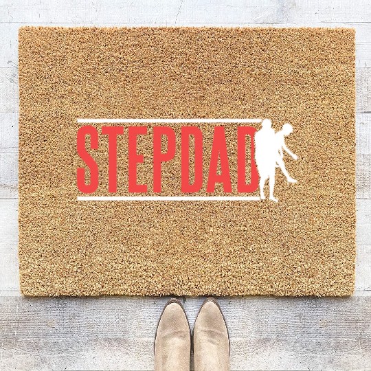 Stepdad Sayings Step Dad Stepfather Fathers Day Coir Doormats