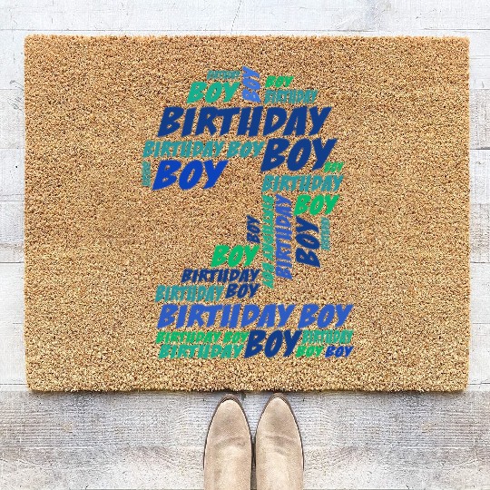 Birthday Boy 2nd Birthday | Boys Birthday Coir Doormats |