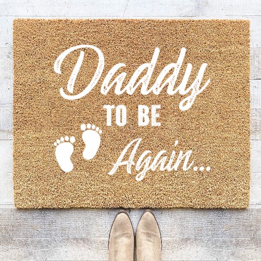 Daddy To Be Again Coir Doormats
