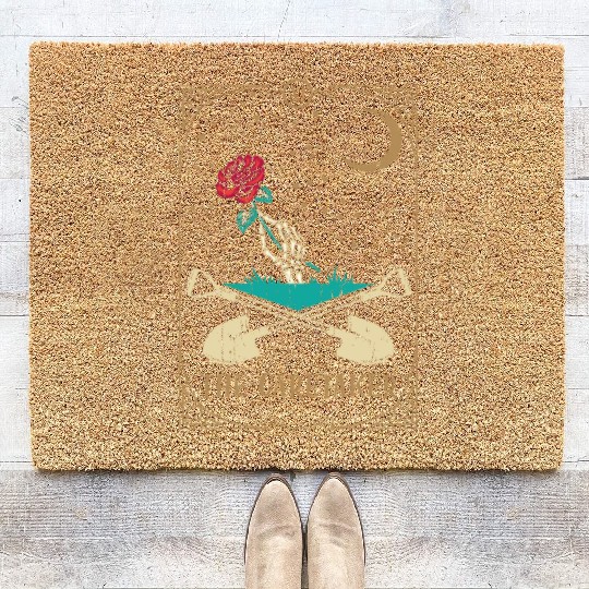 Rose Tarot Card Occult Club Gothic Caretaker Coir Doormats