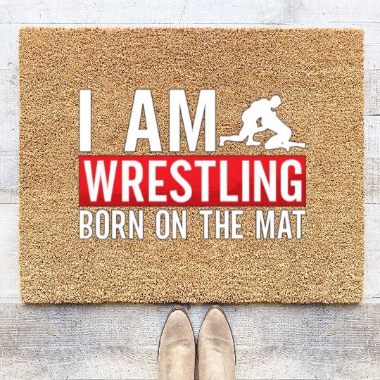 Catch Wrestling I Am Wrestling Wrestler Fight Coir Doormats