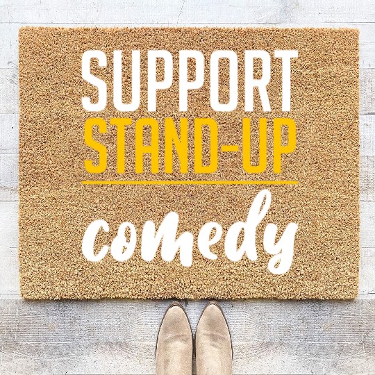 Support Stand Up Comedy 4 Coir Doormats
