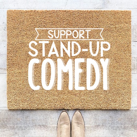Support Stand Up Comedy 3 Coir Doormats