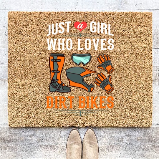 Dirt Bike Electric Motocross Riding MX Rider Coir Doormats