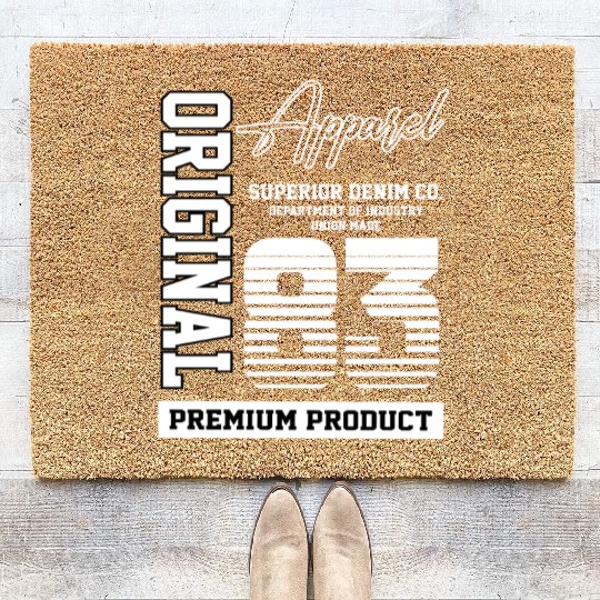 1983 Vintage Birthday Vintage Gift Retro Coir Doormats