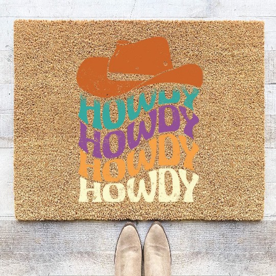 Howdy hippie style Coir Doormats