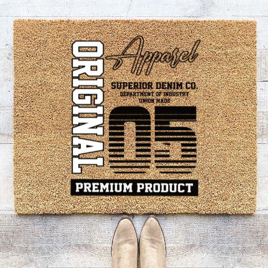 2005 Vintage Birthday Vintage Gift Retro Coir Doormats