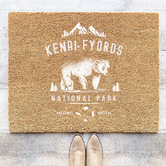 Alaska Coir Doormats Men's Women Children USA North Pole