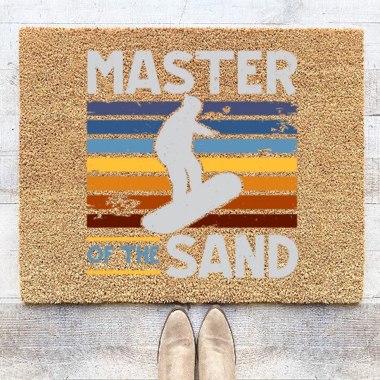 Master Of The Sand Sandboard Sandboarding Coir Doormats