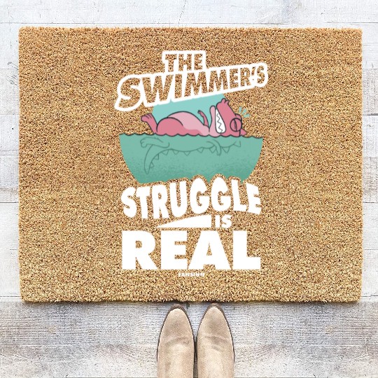 Swimming lifeguard swimming course outdoor pool gi Coir Doormats