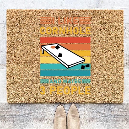 I like cornhole and maybe 3 people - Bean Bag Toss Coir Doormats