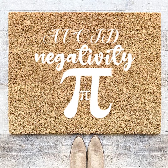 Avoid Negativity. stay positive Classic Coir Doormats