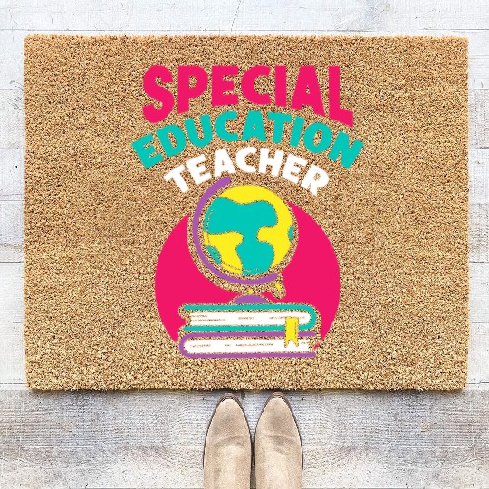 Special Education Teacher Sped Awareness Cute Coir Doormats