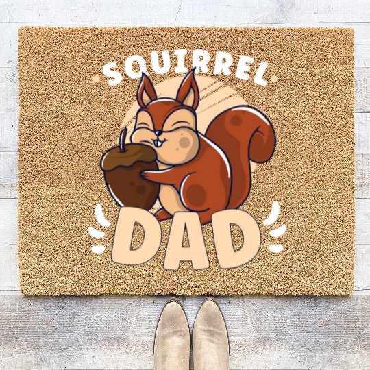 Funny Squirrel Fan Squirrel Lover Chipmunk Addict Coir Doormats