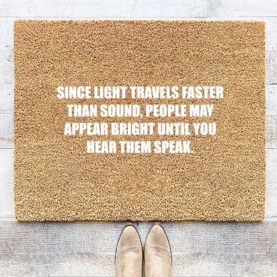 Funny Physics Teacher Major Student Physicist Joke Coir Doormats