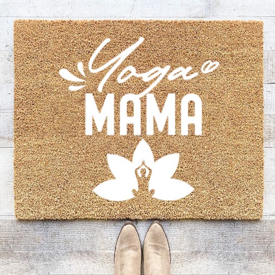 Yoga Mama Hobby Mom Mother Mommy Coir Doormats