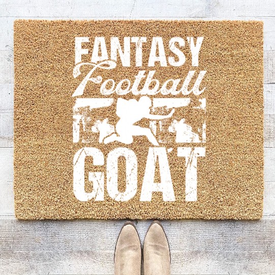 Fantasy Football Player Goat Fantasy Team Legend Coir Doormats