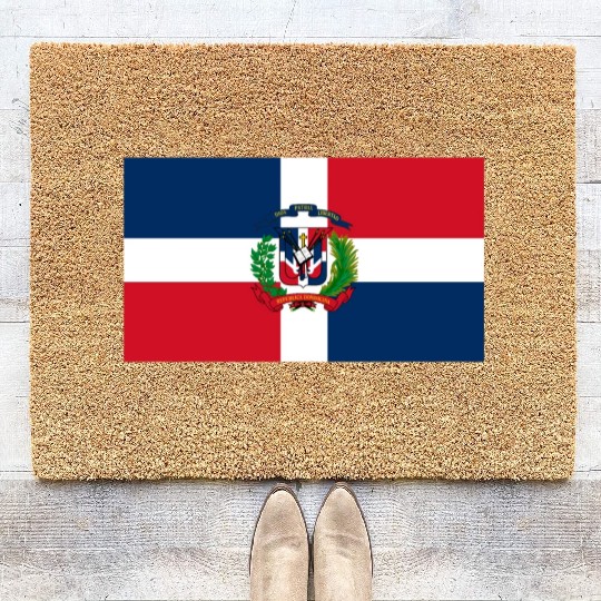 Dominican Republic flag phone case Coir Doormats
