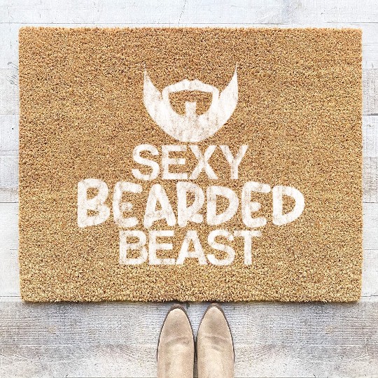 Sexy Bearded Beast 4 Coir Doormats