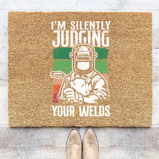 Welder Welding Vintage Retro I'm Coir Doormats