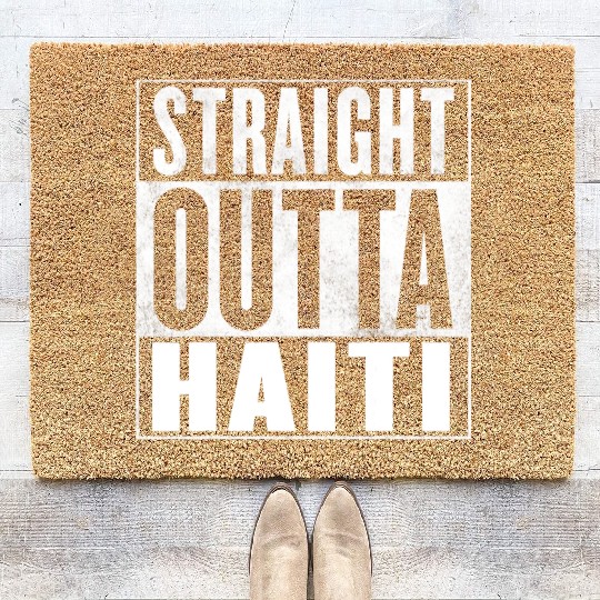 Haiti Straight Outta Haiti Coir Doormats