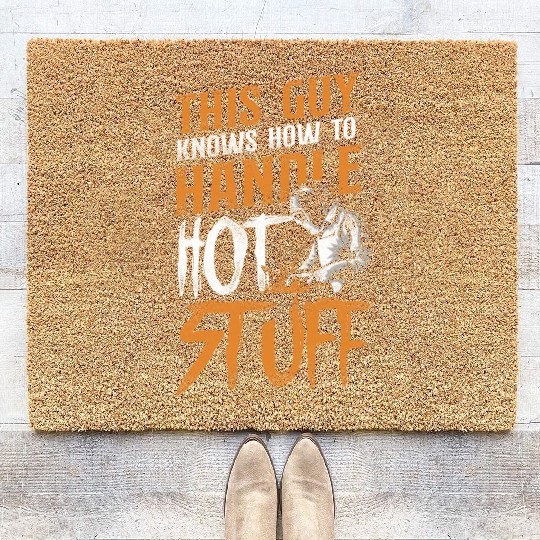 Welder Welding Vintage This Guy Coir Doormats