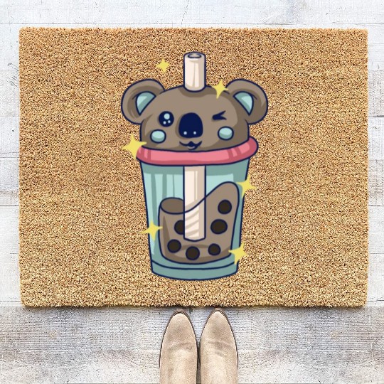 KPOP Koala Korean Pop Bubble Tea Gift Children Coir Doormats