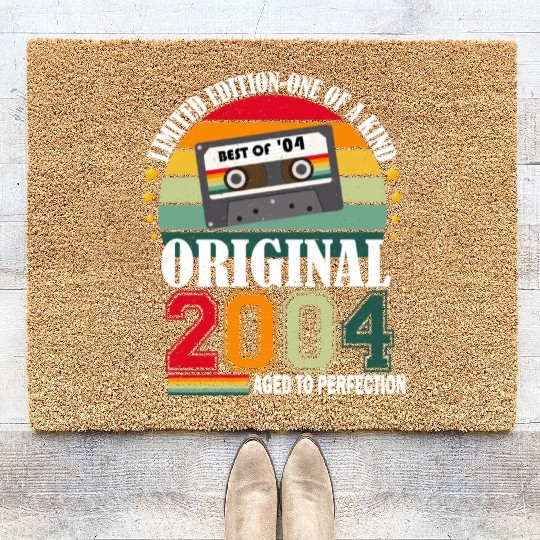 2004 Vintage Vintage Retro Birthday Gift Coir Doormats