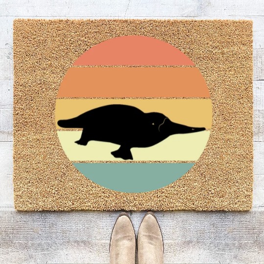 Retro Platypus Coir Doormats