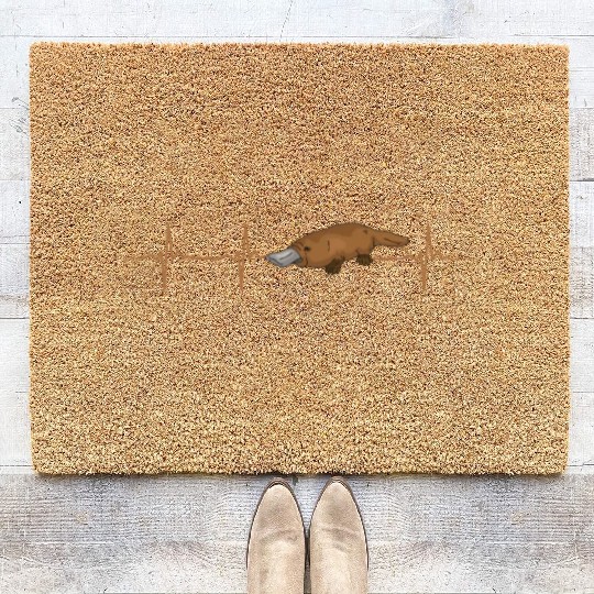 Platypus Heartbeat Coir Doormats