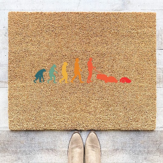 Mähroboter Evolution Retro Lawn Robot Coir Doormats