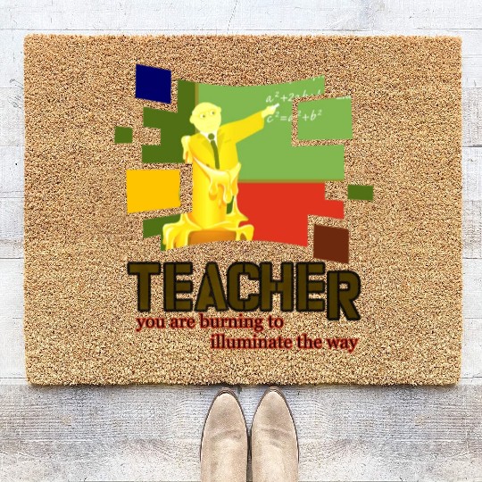 teacher's day Coir Doormats