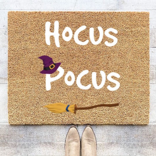 Hocus Pocus Halloween Witch Coir Doormats