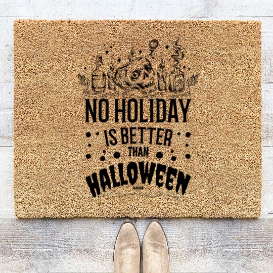 Halloween holiday creepy monster Coir Doormats