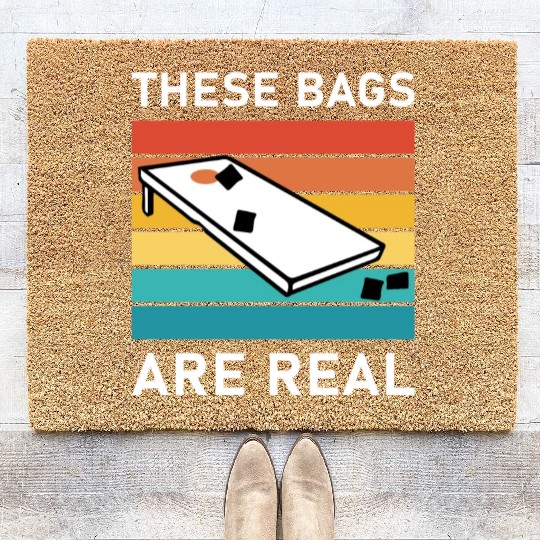 These Bags Are Real - Cornhole Coir Doormats