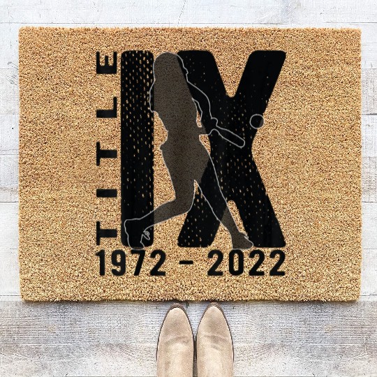 Title IX 50th Anniversary US Education Amendments Coir Doormats