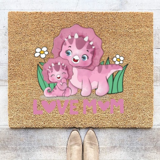 Mama's love Coir Doormats love mom,