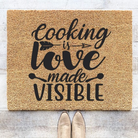 Cooking is love Coir Doormats