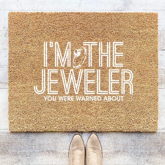 Jewellery Joke Jeweler Jewelry Diamond Gemstone Coir Doormats