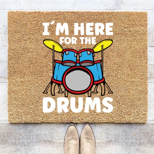 Drummer Drums Music Drum Set Drumming Coir Doormats